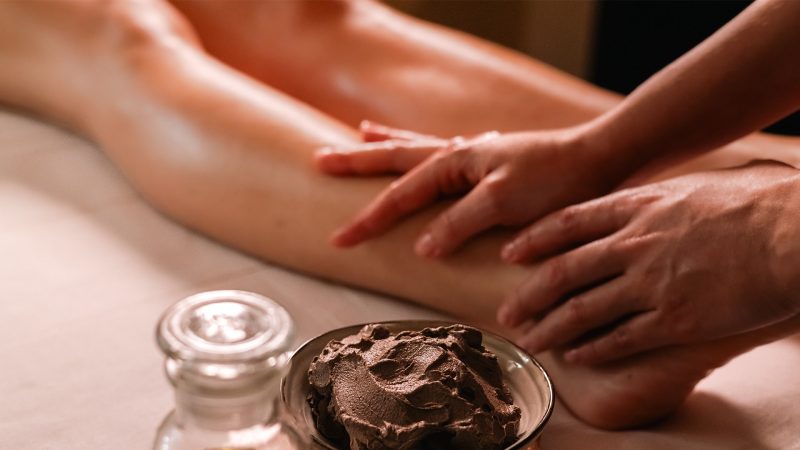 massage des jambes relaxant